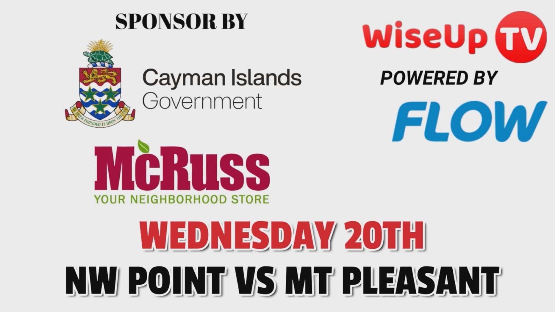 ⁣Wednesday 20th NW Point VS MT Pleasant