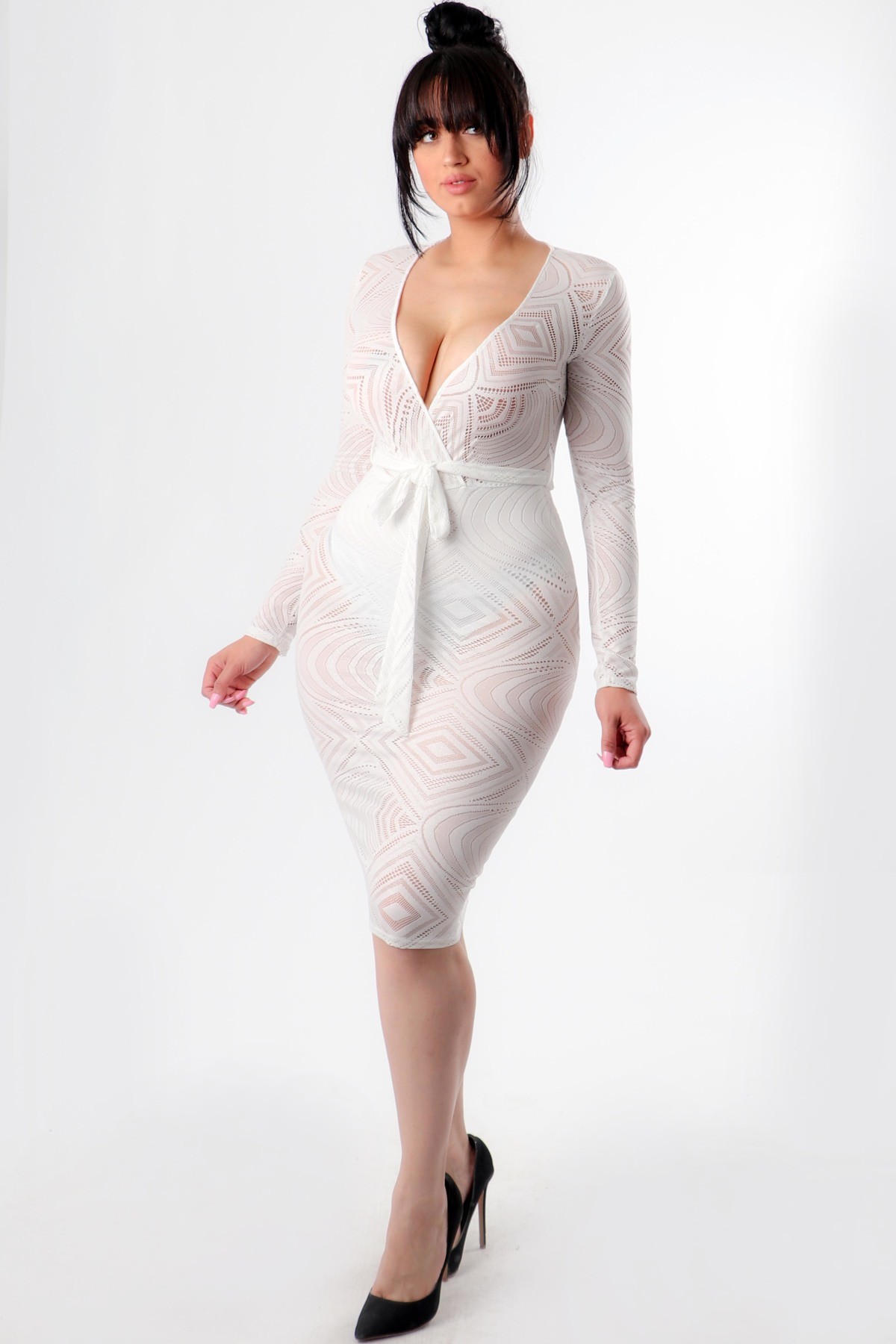 LACE L/S DRESS