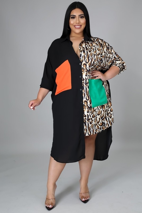 PLUS SHIRT DRESS