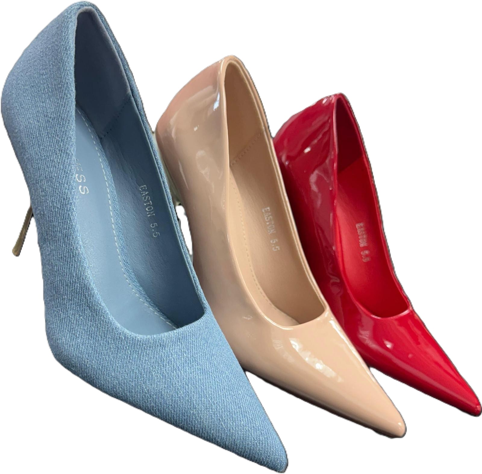 LADIES GOLD HEEL PUMPS