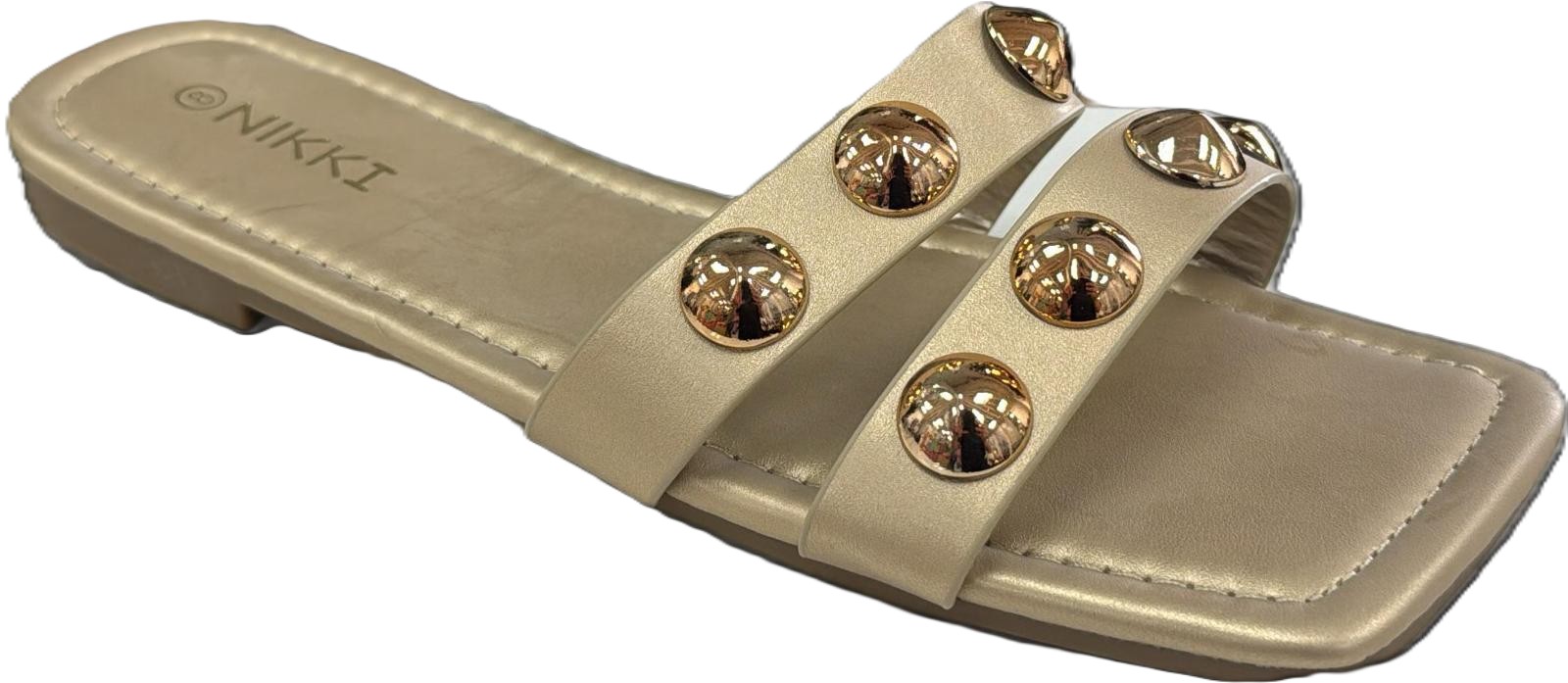 LADIES SLIP ON JEWEL SANDALS