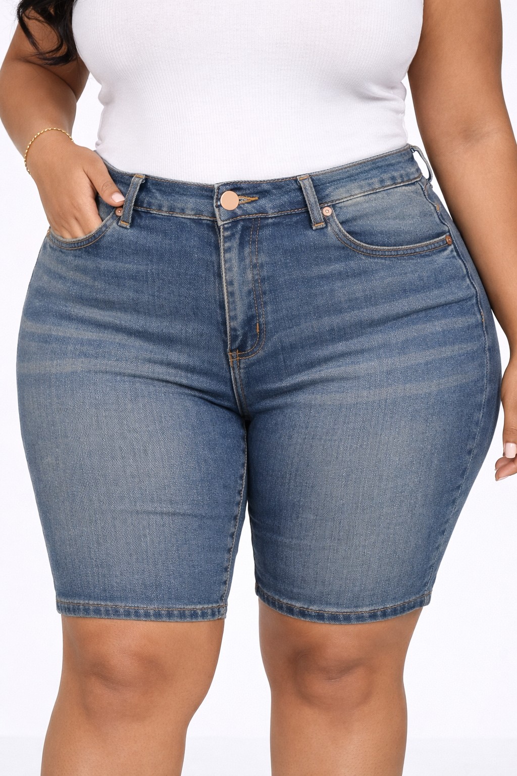 PLUS SIZE BERMUDA SHORTS PANTS