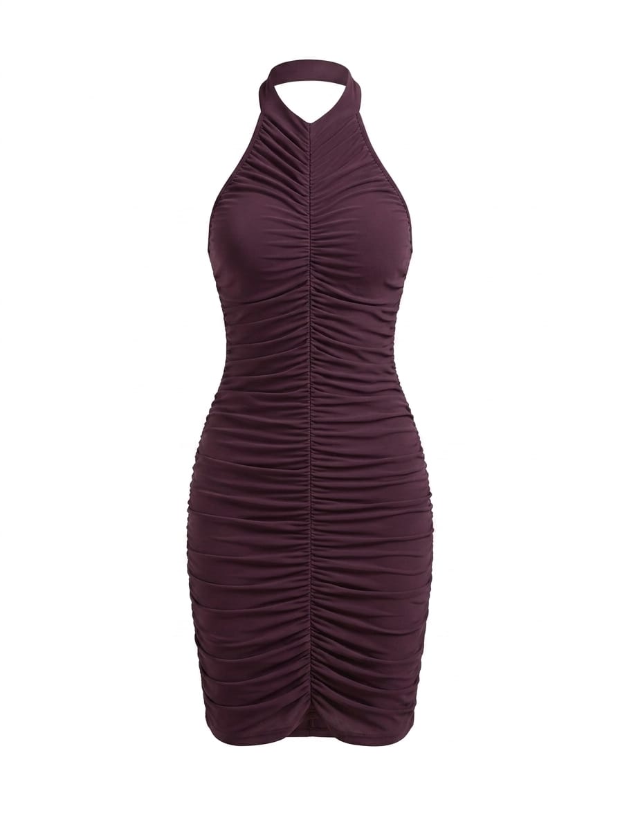 MKNK MIDI DRESS.