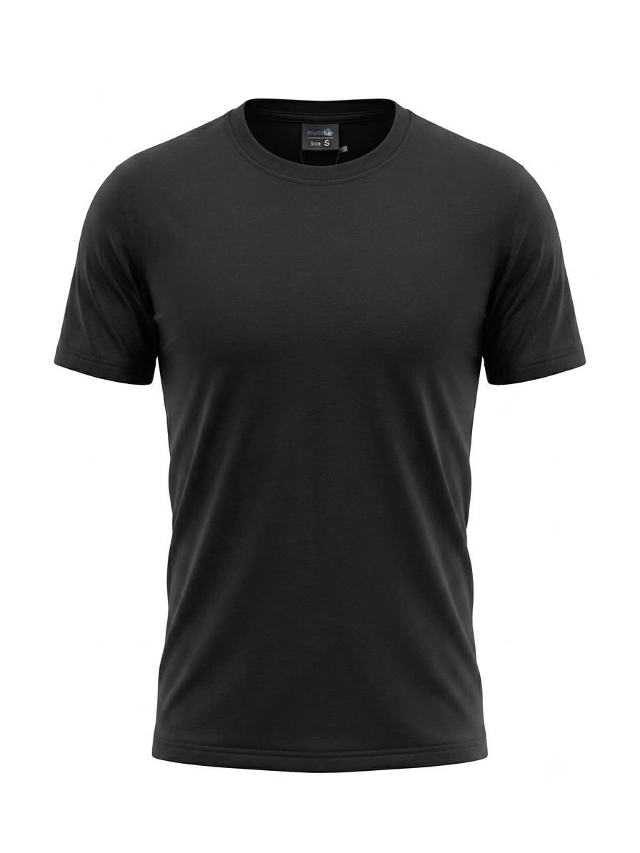 UNISEX SOLID CREW NECK TSHIRTS,