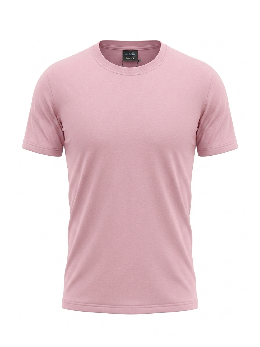UNISEX SOLID CREW NECK TSHIRTS,,