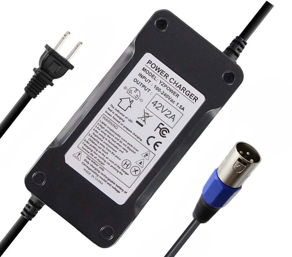 42V 2A CHARGER XLR 3 PIN