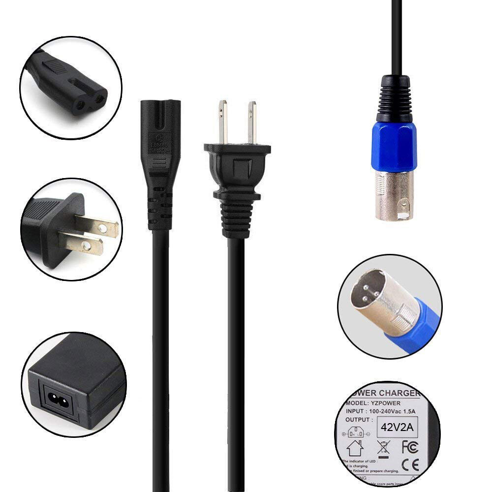 42V 2A CHARGER XLR 3 PIN