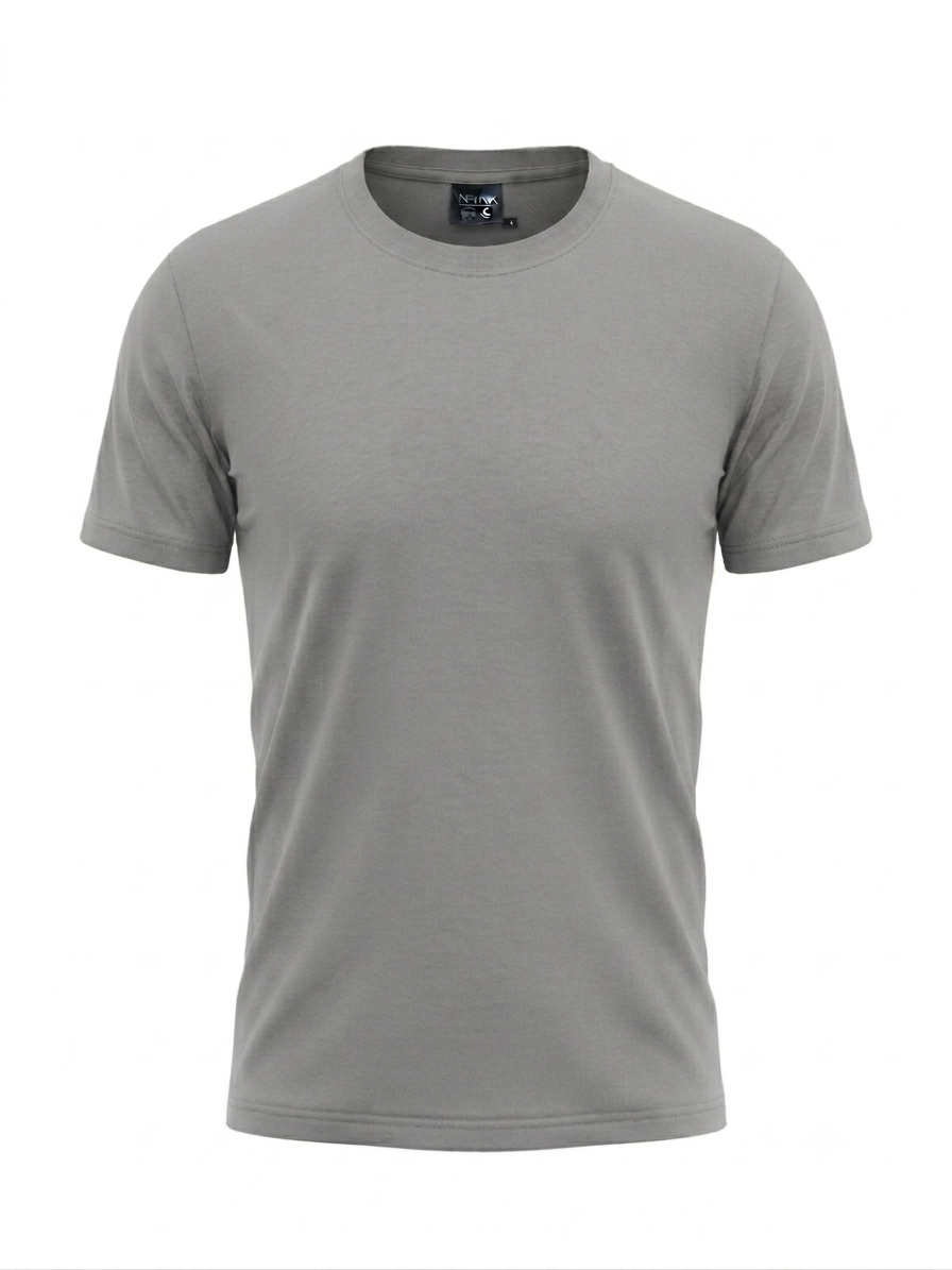 UNISEX SOLID CREW NECK TSHIRTS..,