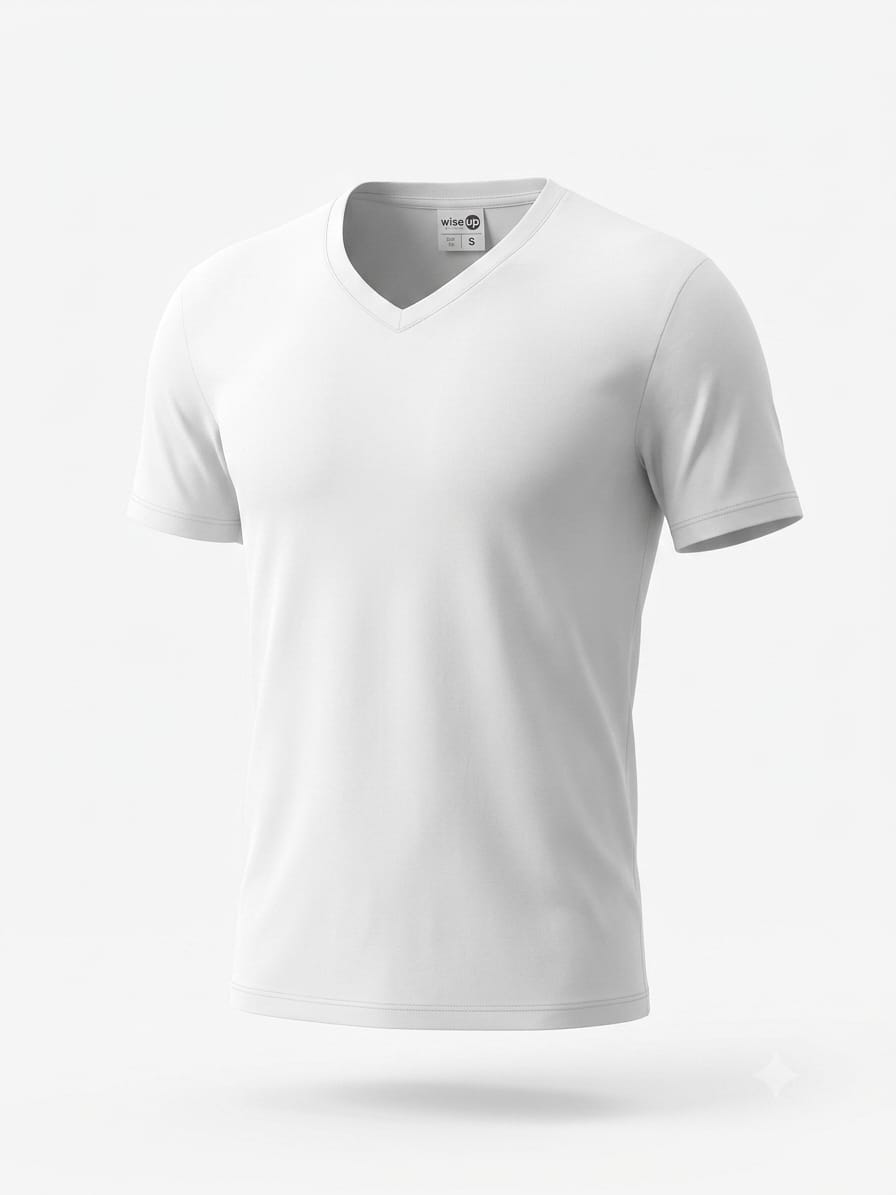 UNISEX SOLID VNECK TSHIRTS.