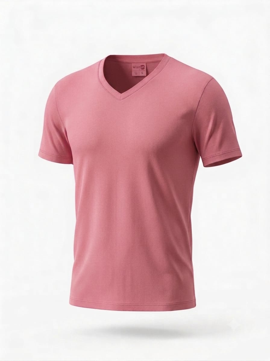 UNISEX SOLID VNECK TSHIRTS,.