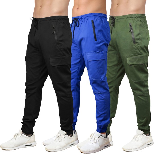 MEN DRAWSTRING CARGO JOGGERS