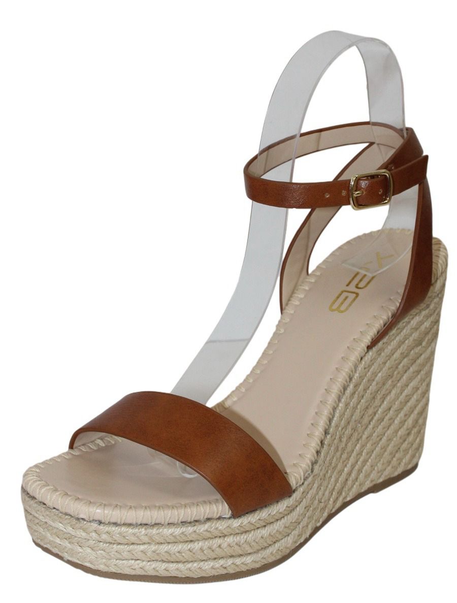 LADIES XBACK ANKLE STRAPS WEDGE HEELS