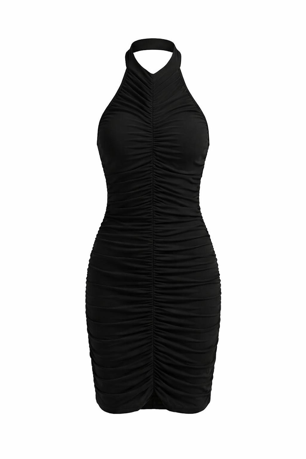 MKNK MIDI DRESS HALTER