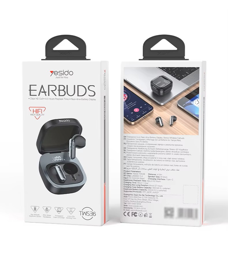 YESIDO EARBUDS TWS36