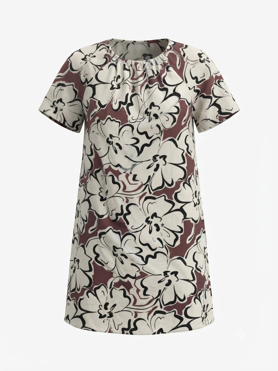 SARA MICHELLE BOAT NECK DRESS
