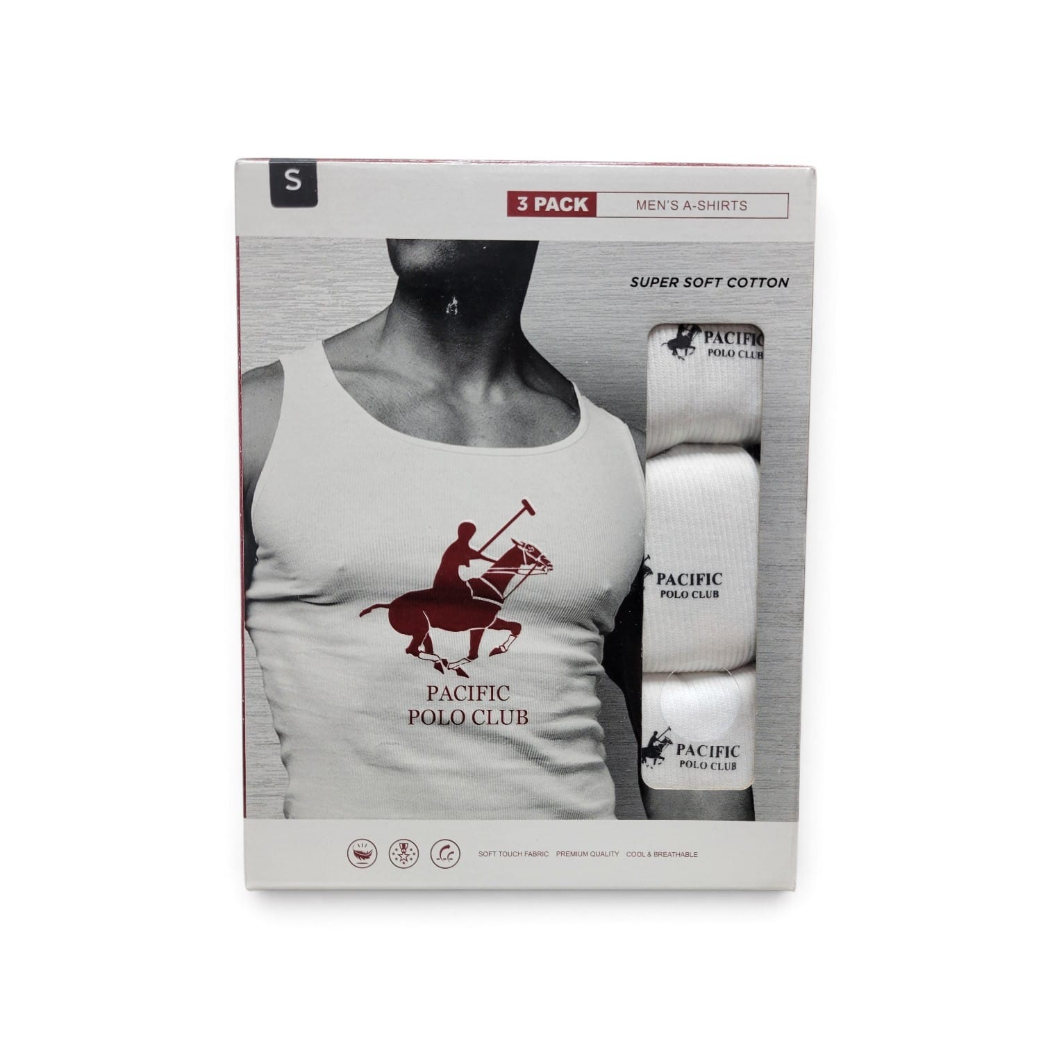 3 PACK PACIFIC POLO TANK TOP