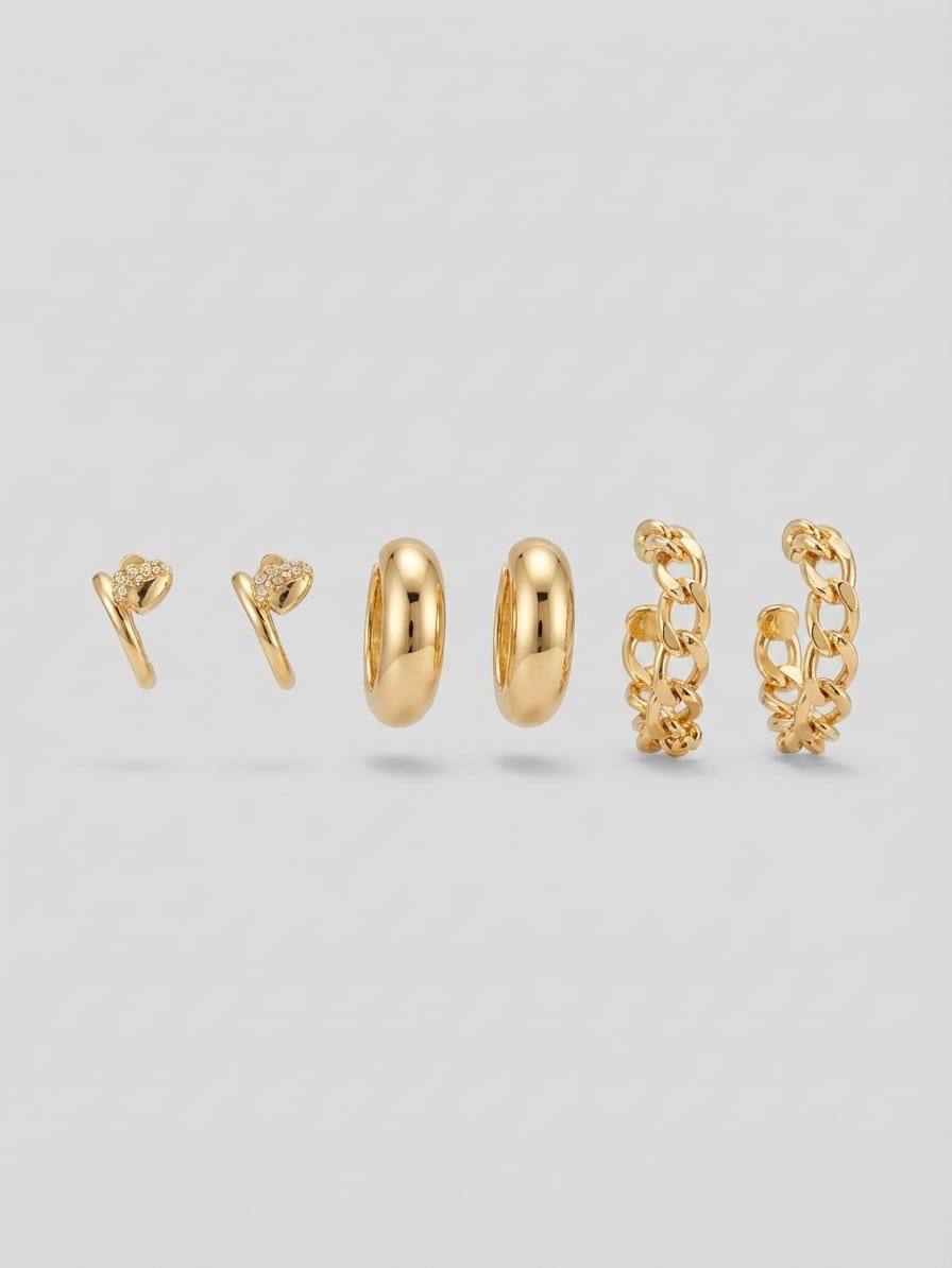 NOIR EARRING SET2
