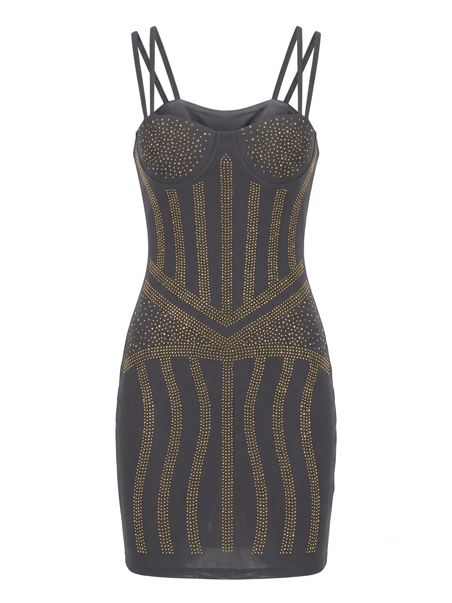 LADIES JUST Q BUSTIER MINI DRESS