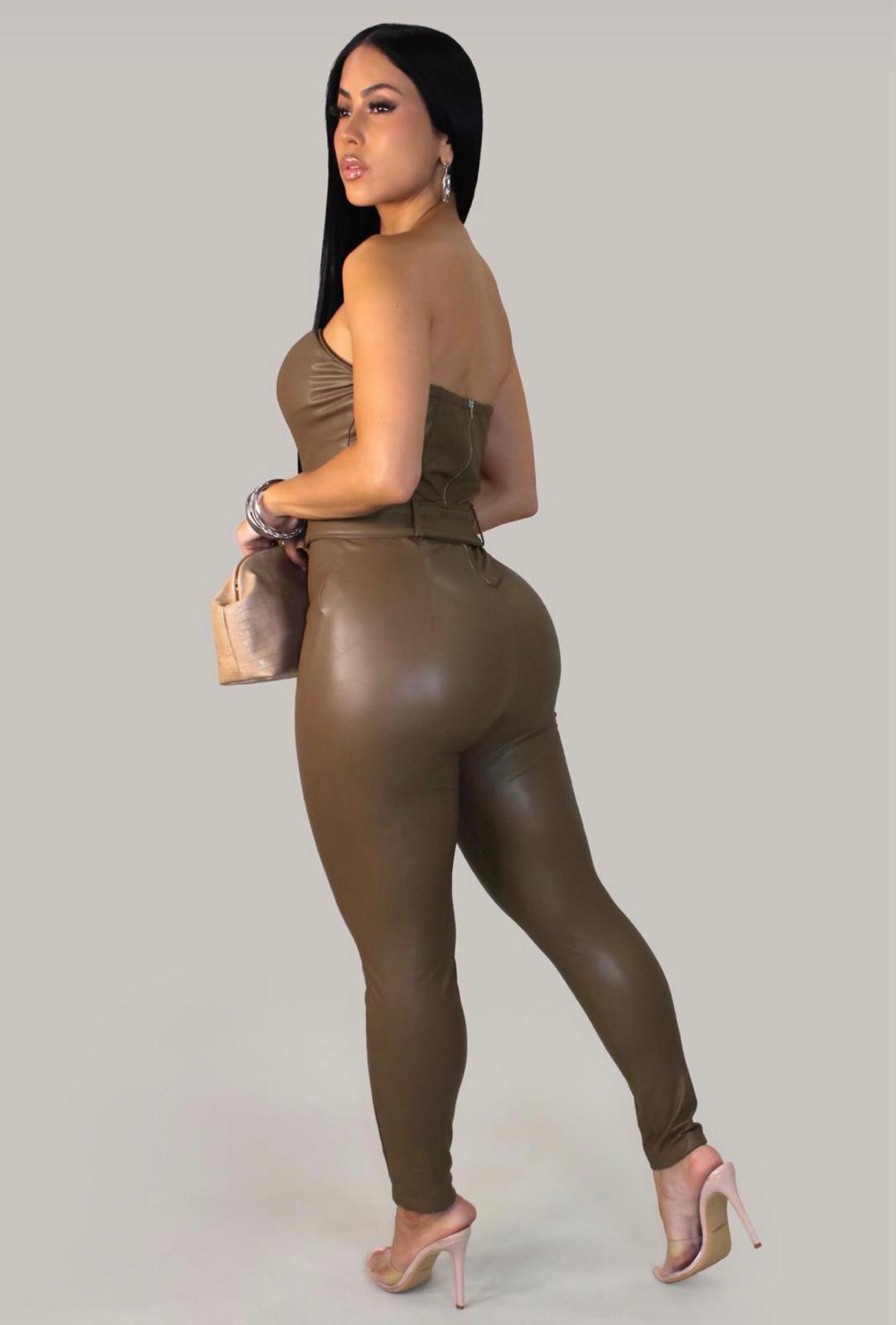 LADIES HAUTE LEATHER JUMPER