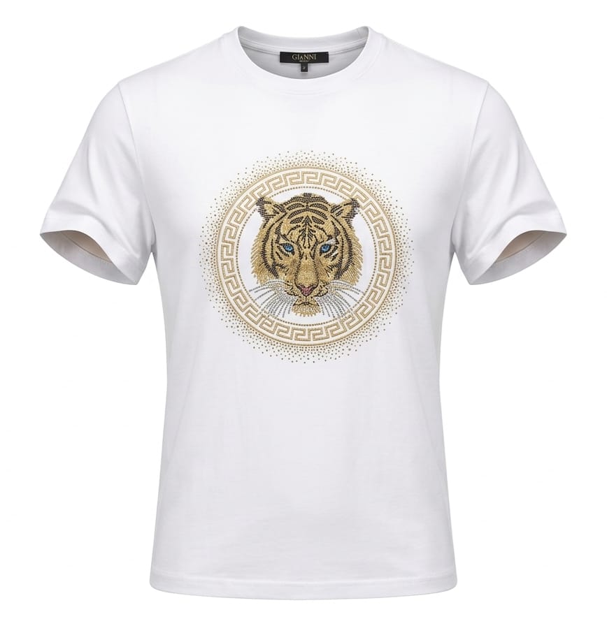 MEN GIANNII BLING TIGER TSHIRTS