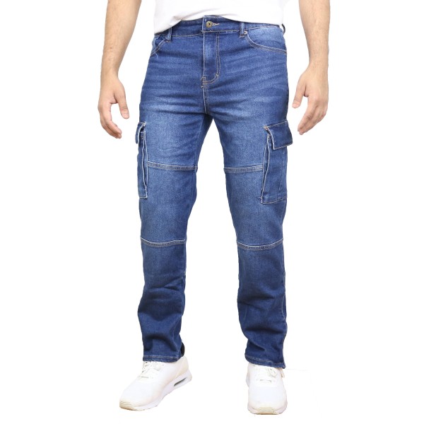 MENS STRETCH CARGO JEANS PANTS
