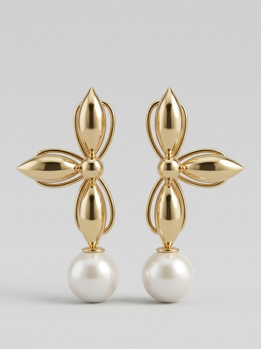 LADIES DOUCET STAR EARRINGS