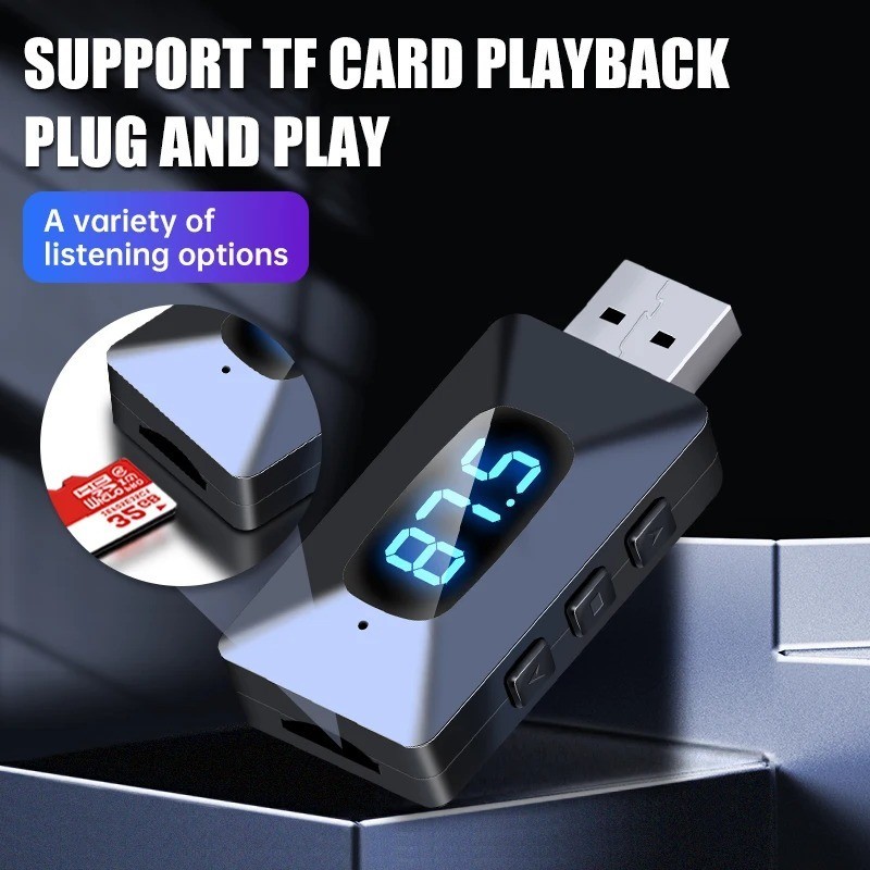 CAR BLUETOOTH FM TRANSMITTER USB