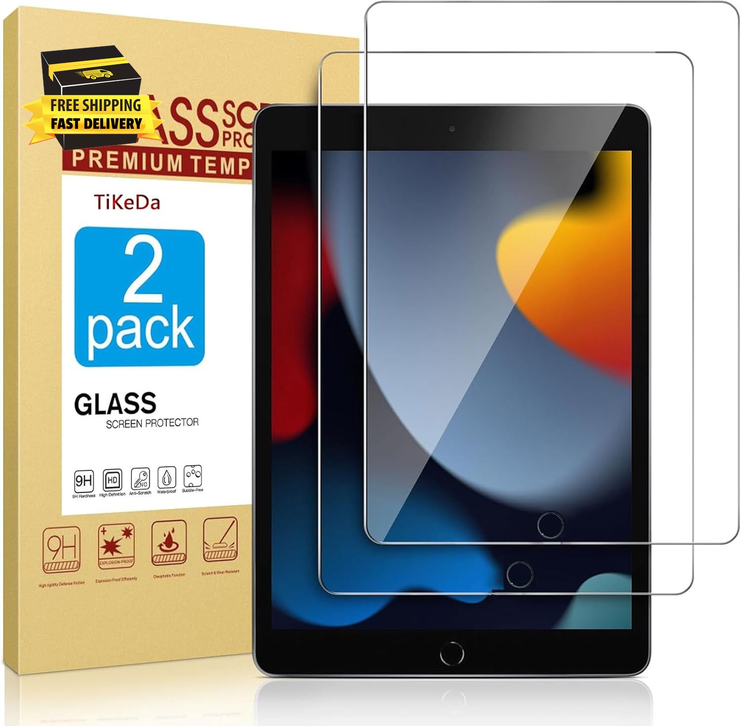 2 PACK SCREEN PROTECTOR  FOR IPAD