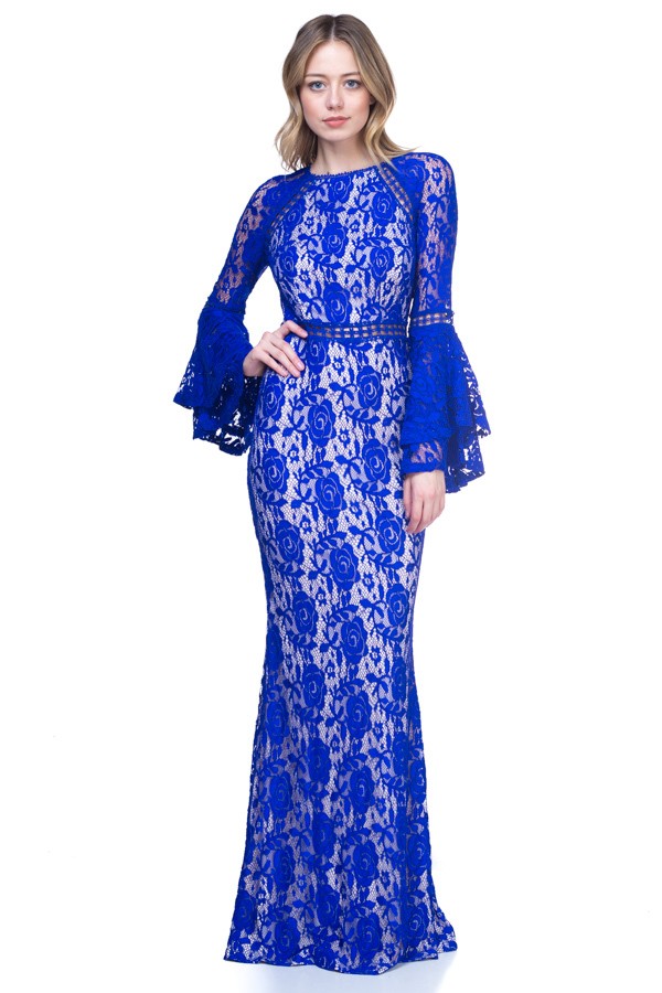 LACE OVERLAY DRESS