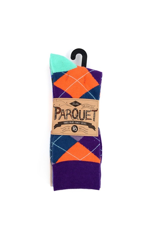 ARGYLE MEN CREW SOCKS