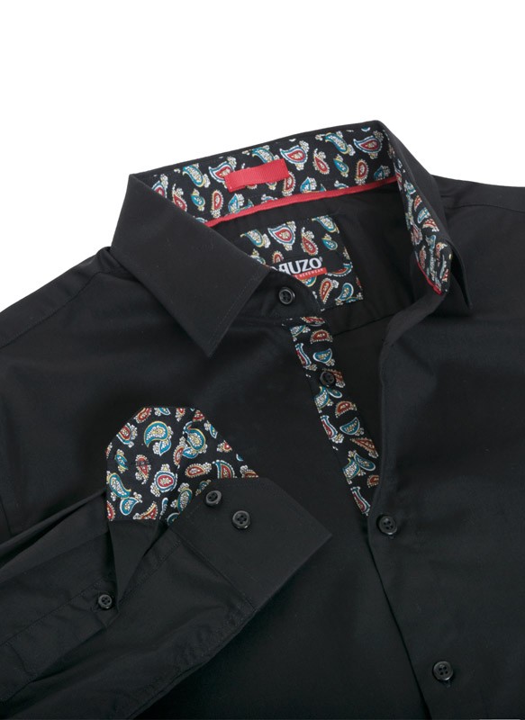 MEN LS SOLID SHIRTS