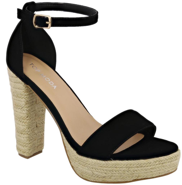 BOX HEEL SANDALS