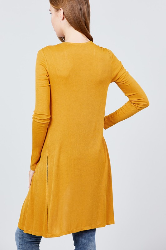 RIBBED CARDIGANS