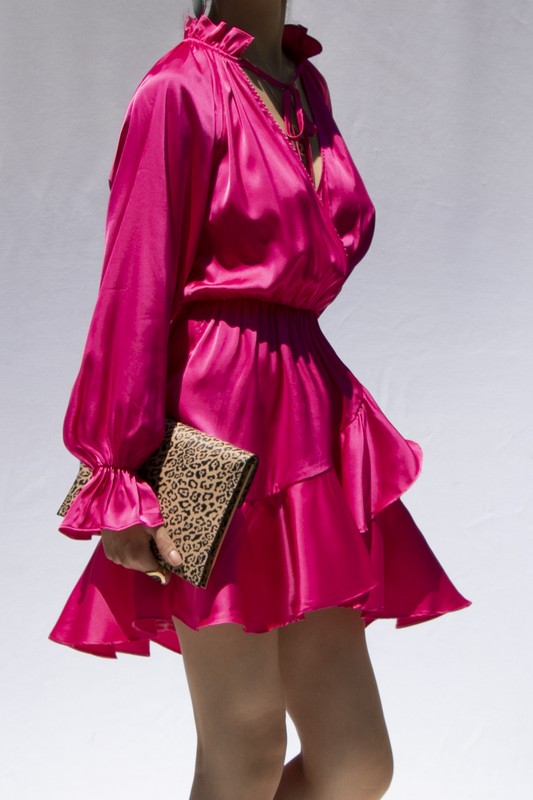 SATIN MINI DRESS