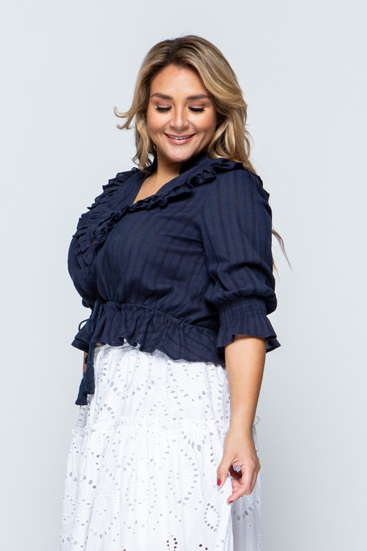 PLUS RUFFLE TOPS