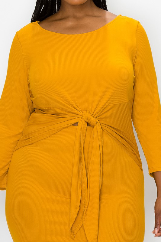 PLUS KNIT DRESS