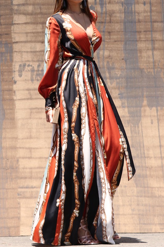 LADIES SATIN DRESS