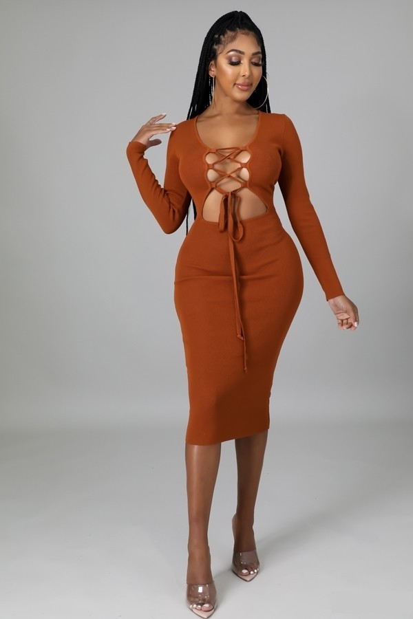 LADIES MIDI DRESS