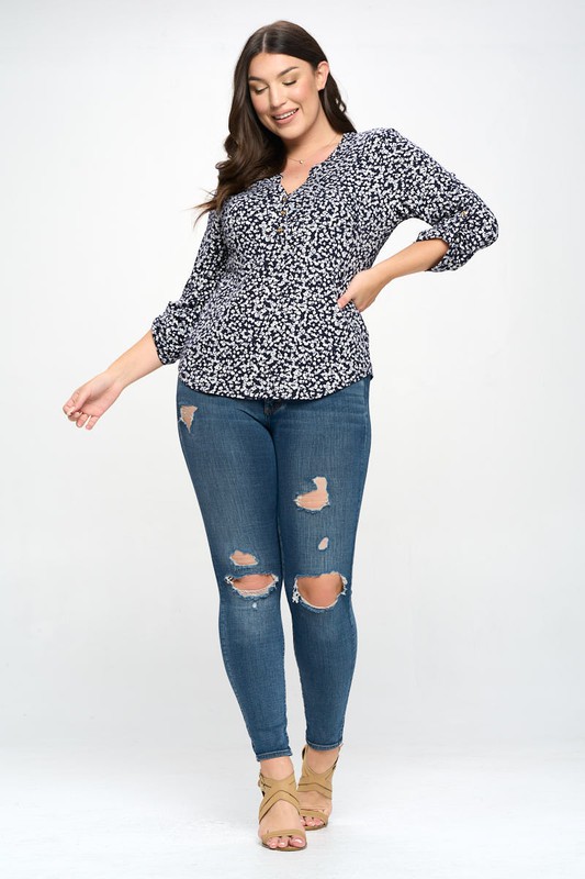 PLUS MID BLOUSE