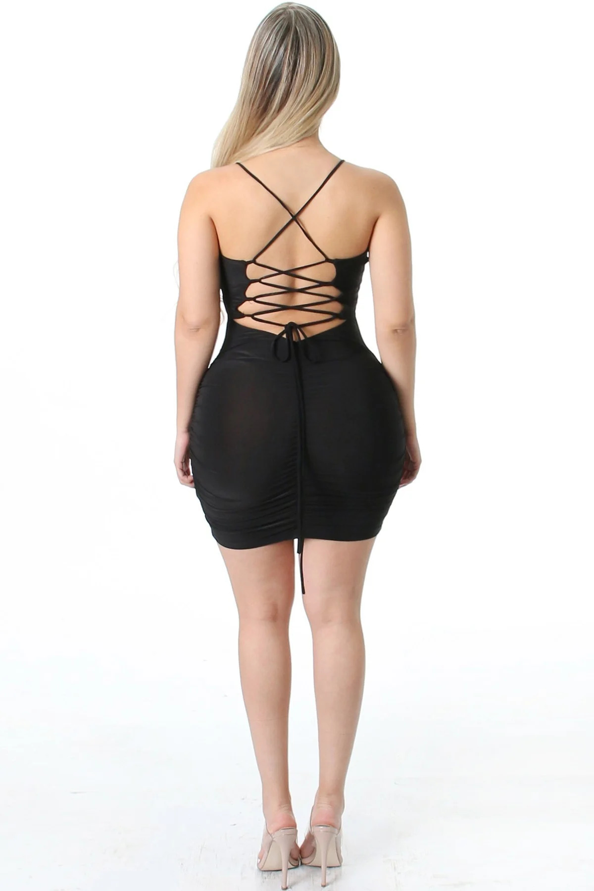 LADIES RUCHED DRESS