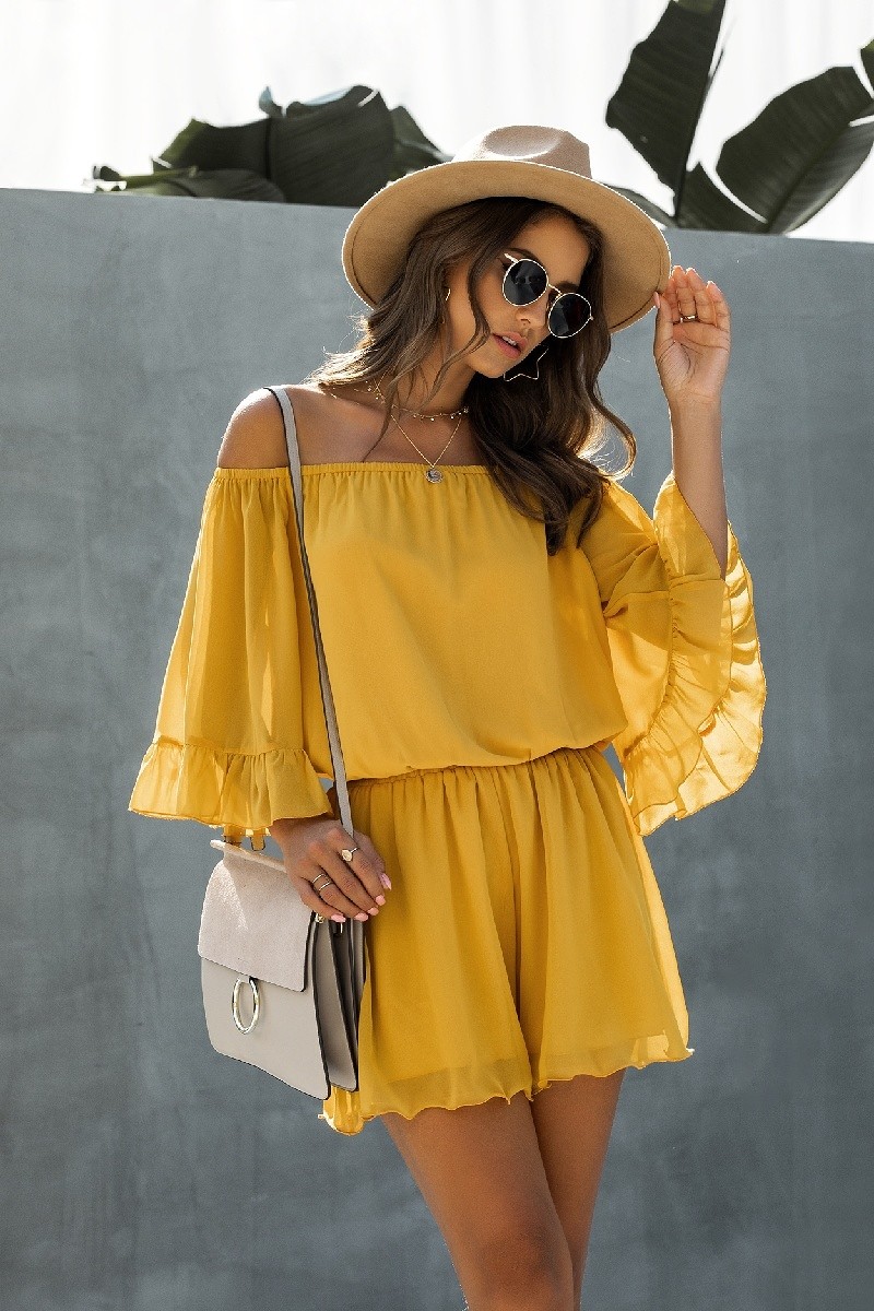 LADIES OFSHDR ROMPERS
