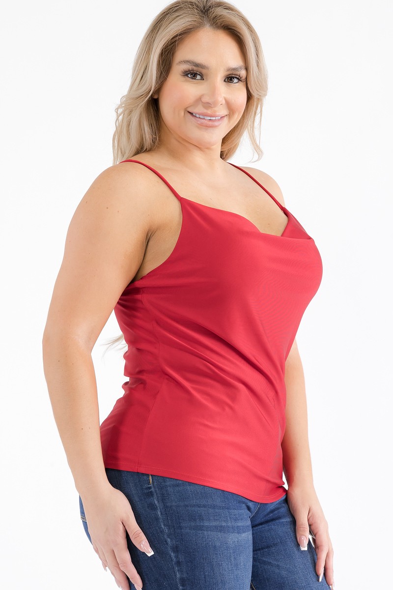 PLUS COWL NECK TOPS