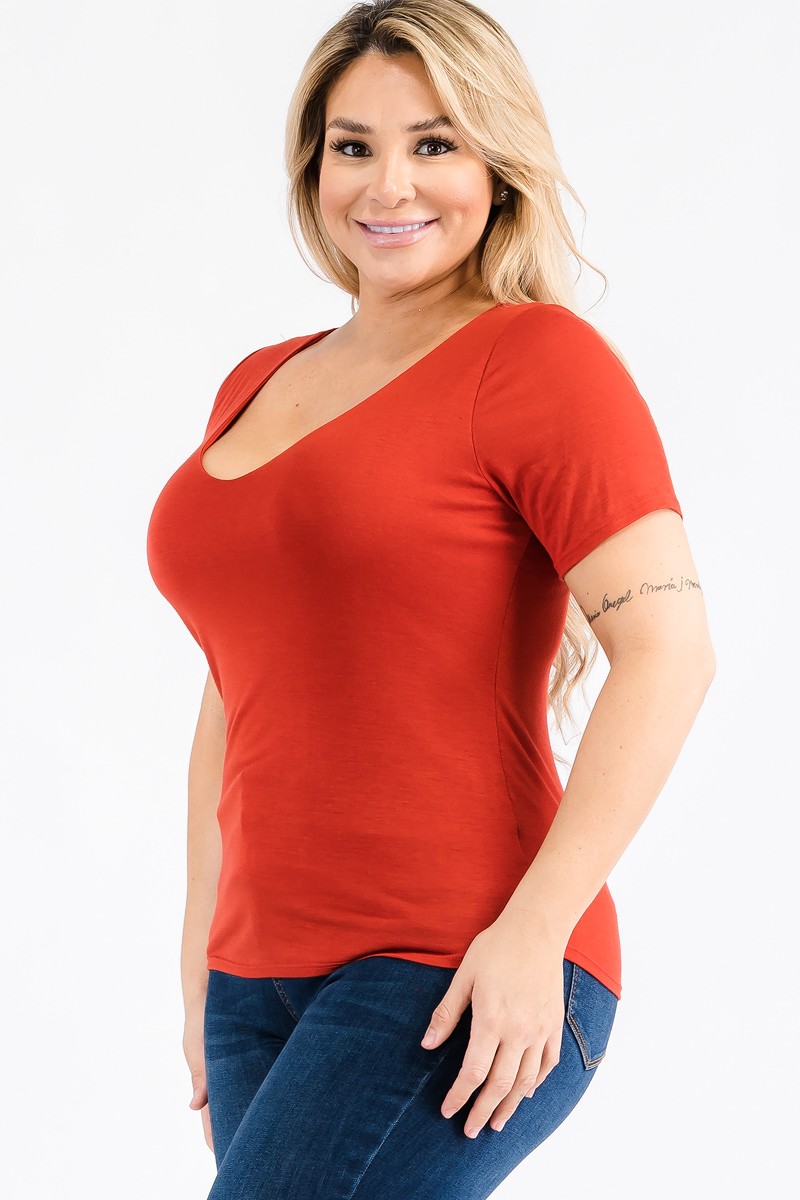 PLUS SCOOP NK TOPS