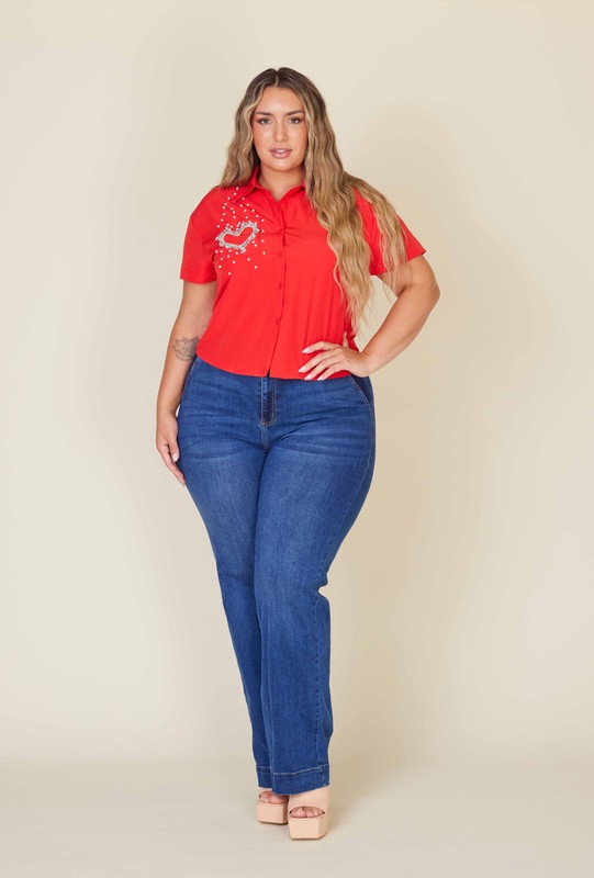 PLUS CROP SHIRTS