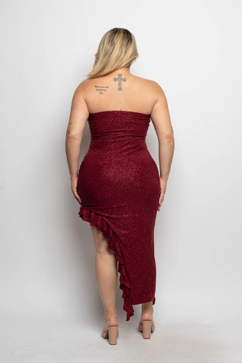 PLUS ASYM DRESS