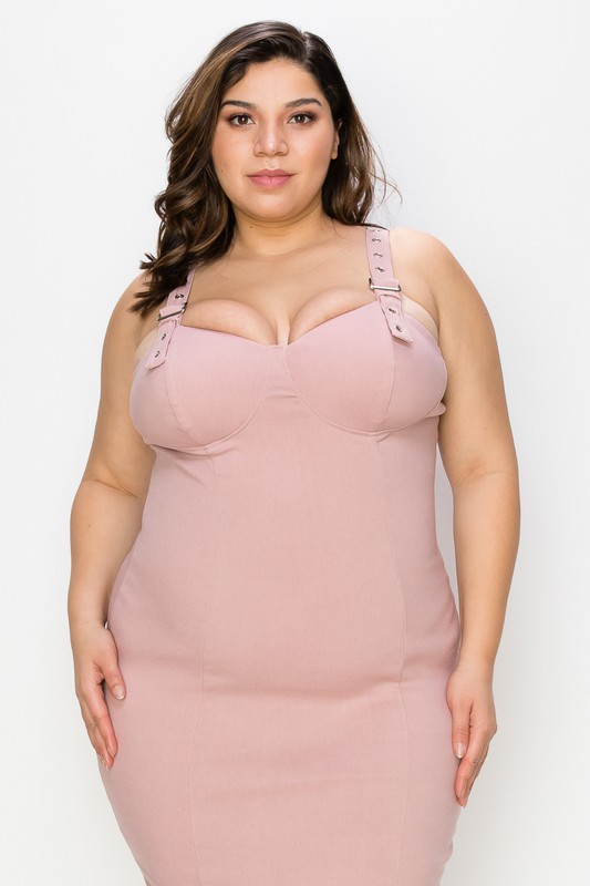 PLUS TWILL DRESS