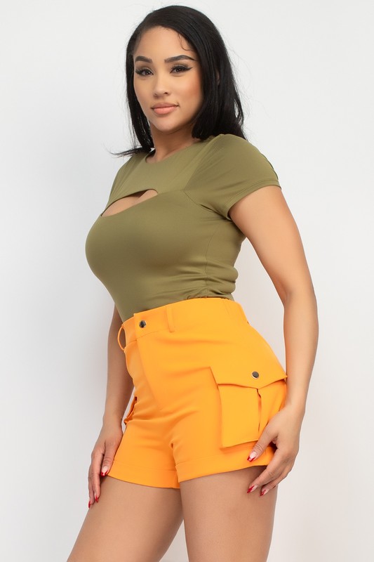 CUTOUT CROP TOPS