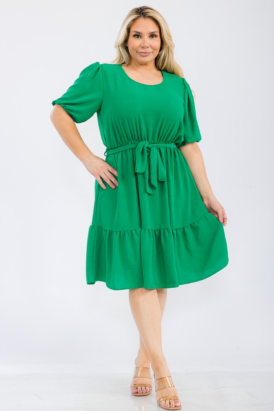 PLUS FLOWY DRESS