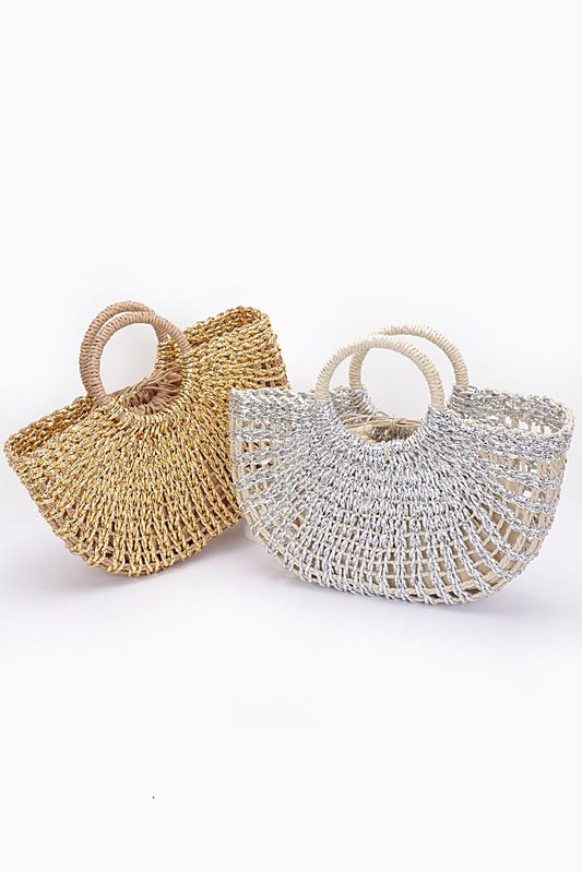 STRAW TOTE BAG