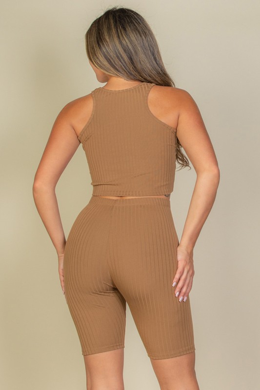 BIKER SHORT SET